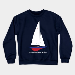 International One Design - IOD - Sailboat Crewneck Sweatshirt